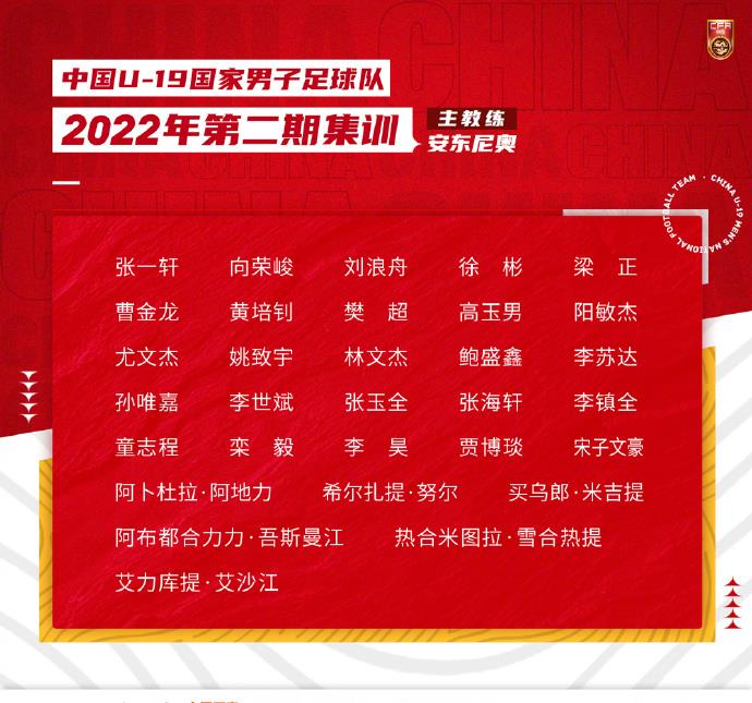 黄博文|U19国青集训！黄博文领衔豪华训练团，大佬辅助小弟作用几何？