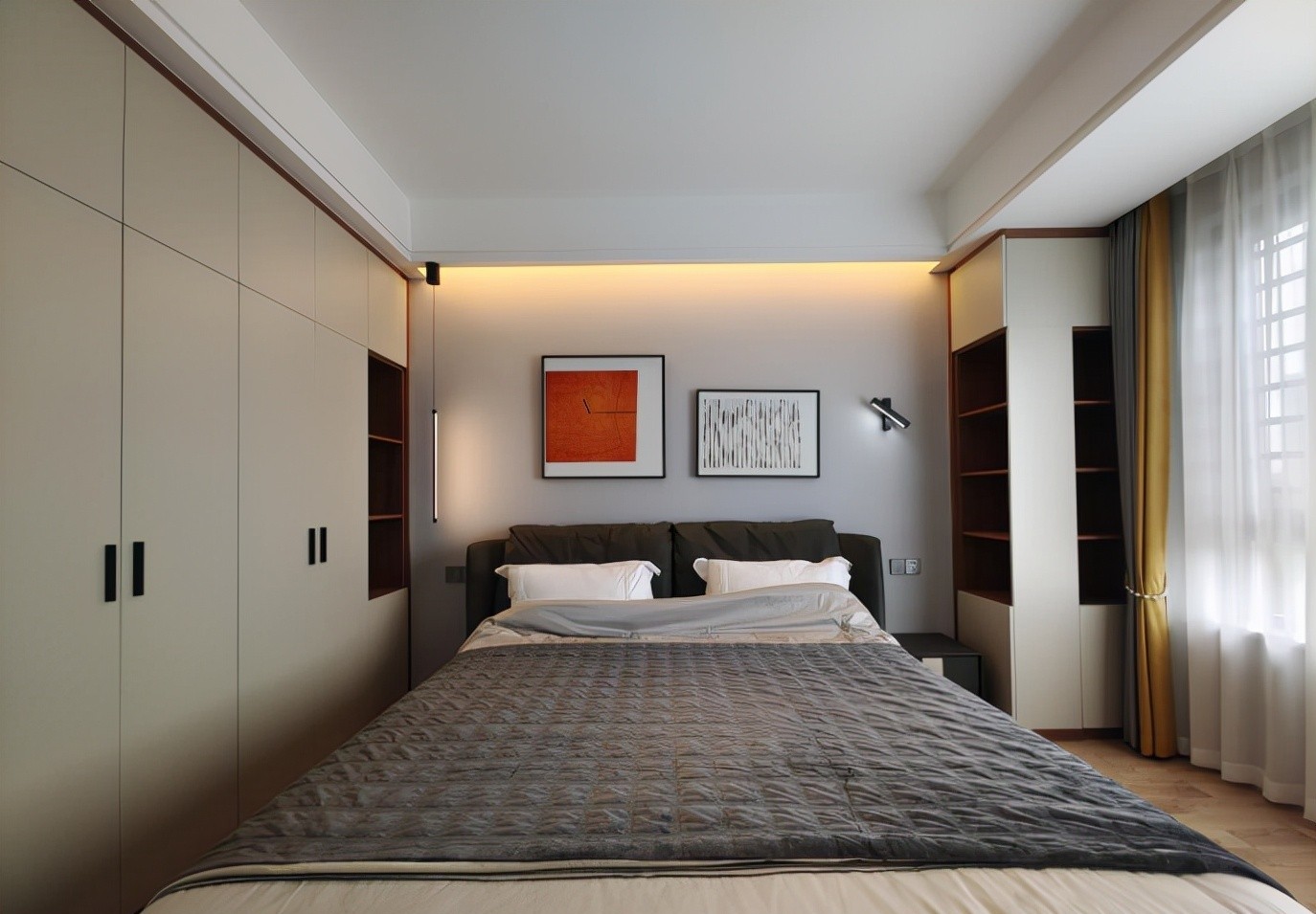 138平现代轻奢风格，黑白灰配色，低调彰显奢华