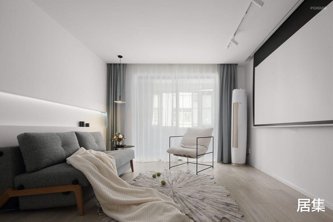 76平的一居室空间应有尽有,柔情的北欧风,浪漫生活的开始