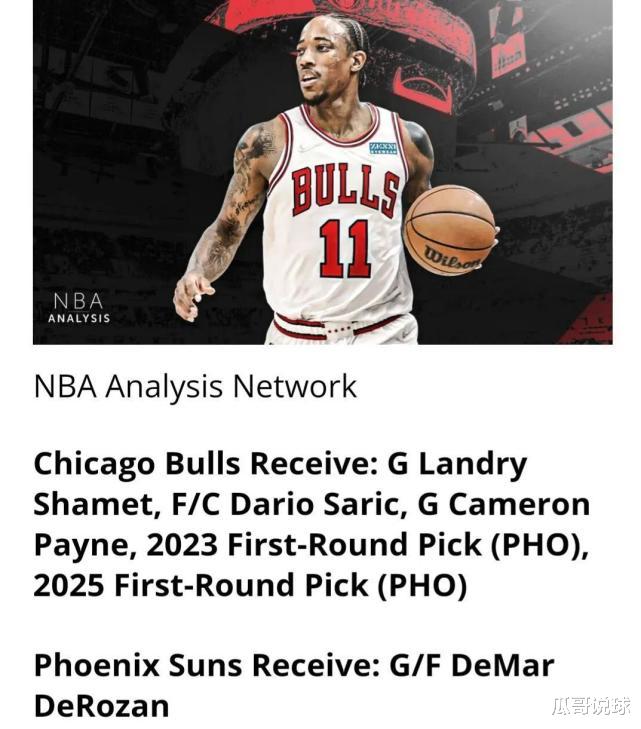 NBA七大交易消息!德罗赞加盟太阳、巴恩斯加盟湖人的交易方案出炉
