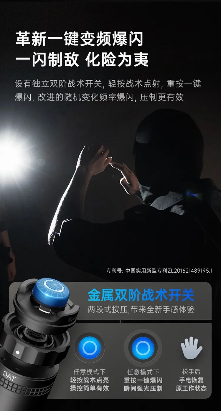 |TA30C MAX 一键变频爆闪战术手电