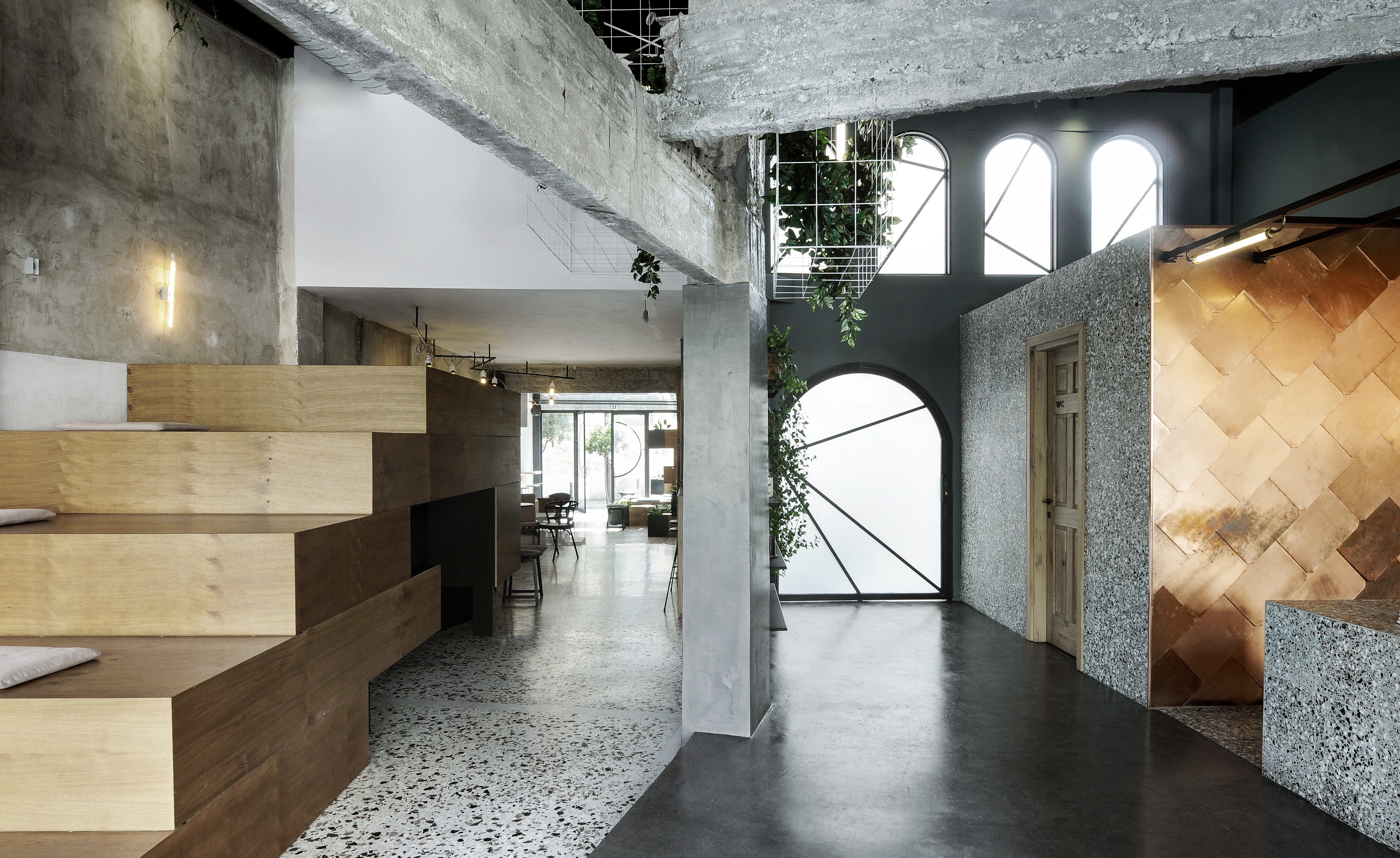 餐厅设计丨轻工业风的咖啡厅