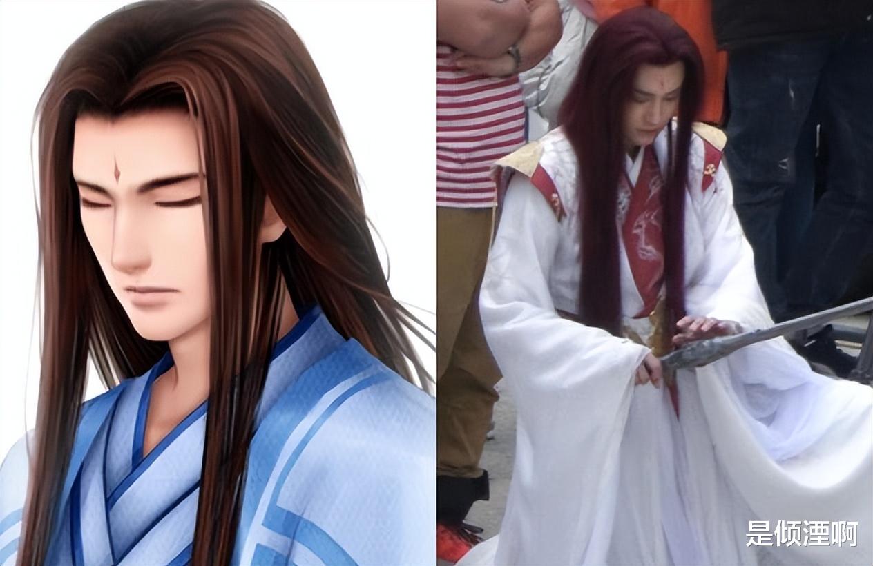 鞠婧祎|《仙剑四》鞠婧祎绿衣路透好美！看到汪铎红发黑化造型：心动了！