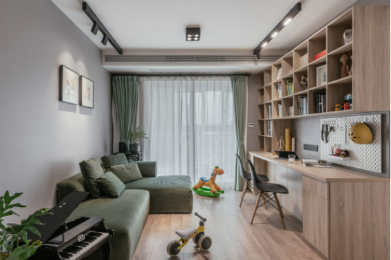 一个合格的儿童房，必须要有学习区，哪怕面积有限，也能照搬照抄！