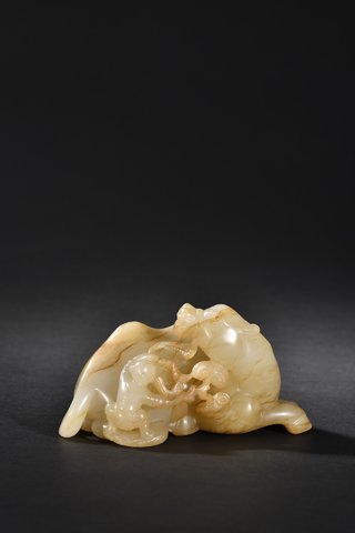 |回流 和田玉骆驼摆件