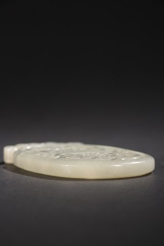 |回流-和田玉花卉寿字牌