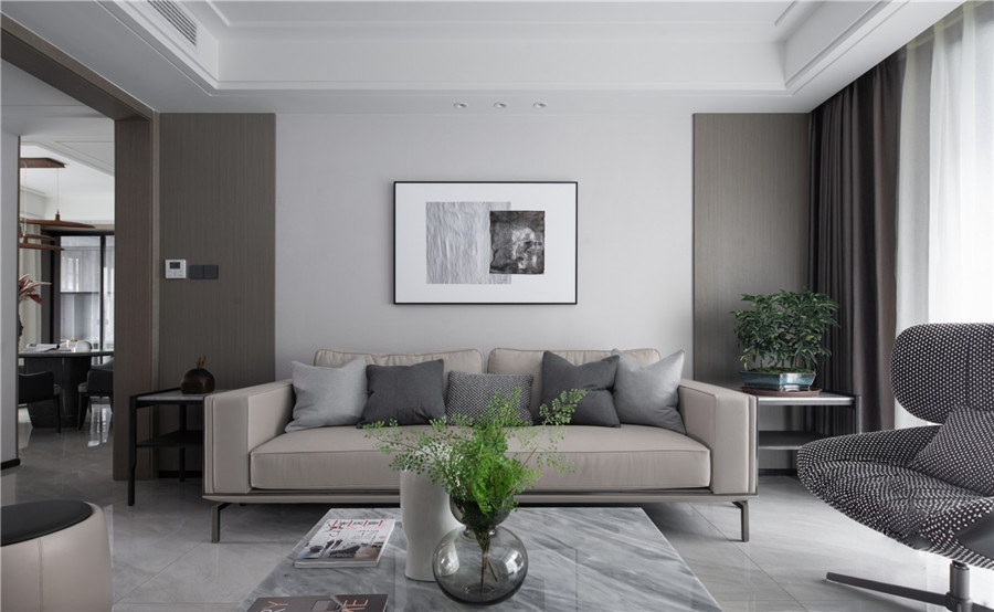 121平现代中式三居室,让空间回归安静,让精神得到满足