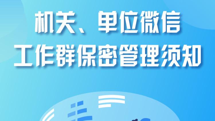 实用！机关单位微信工作群禁涉密！保密管理可以这样做→