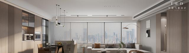 融创一套124精装房,花心思改造后效果很漂亮,尽显现代风高级