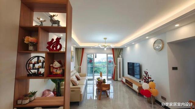 95平三房改四房很实用,入户没玄关这样设计鞋柜太聪明了,分享下