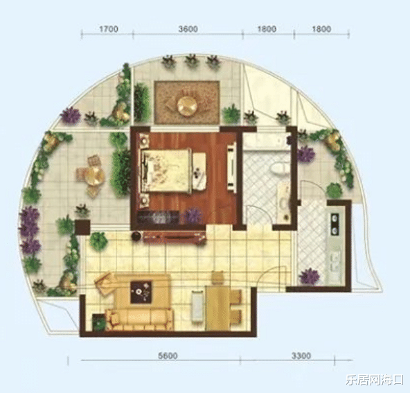 阳台|好住│网友们第一眼看见这个户型,直呼“像个球”