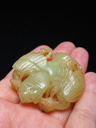 和田玉籽料|明 和田玉籽料 迦楼罗神鸟 大鹏金翅鸟 挂件