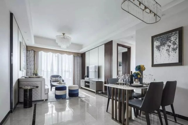 110平中式风三居室，有一种华丽与禅意气质