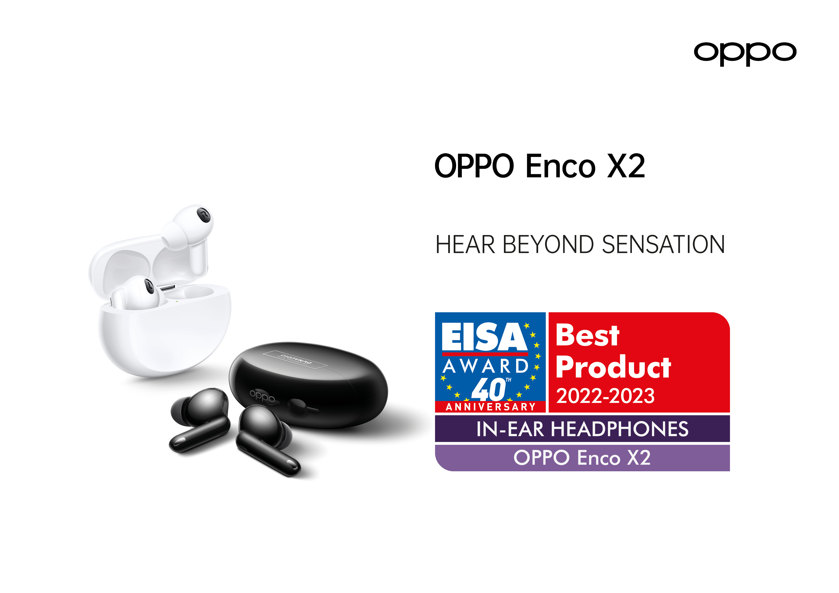顶级的无线入耳式耳机！OPPO Enco X2得到EISA认可