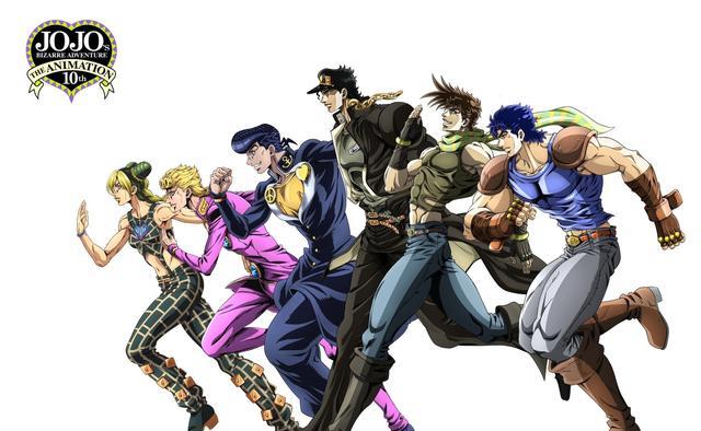 二乔|JOJO奇妙冒险动画10周年纪念绘画风变化史六乔同堂承太郎最高