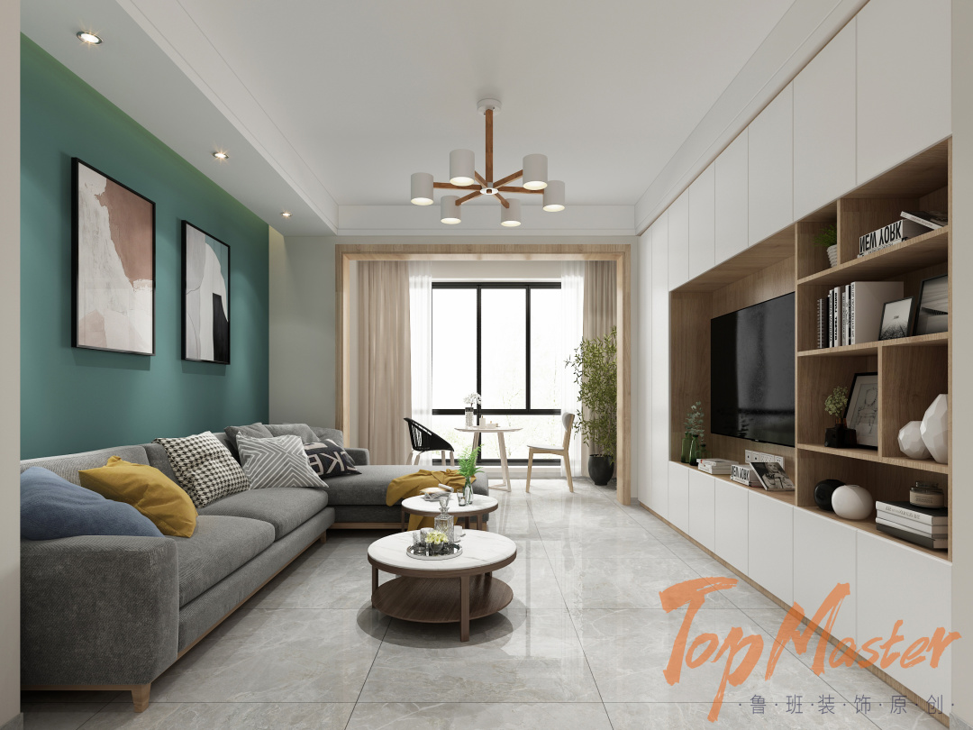 【鲁班装饰】白麓城160m2北欧风格 远离尘嚣之干净