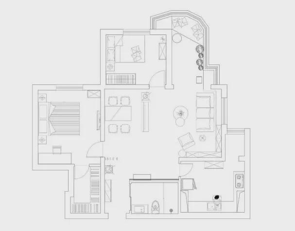 客厅|86㎡鸡肋户型神奇大改造，空间利用率竟提升了百分之60