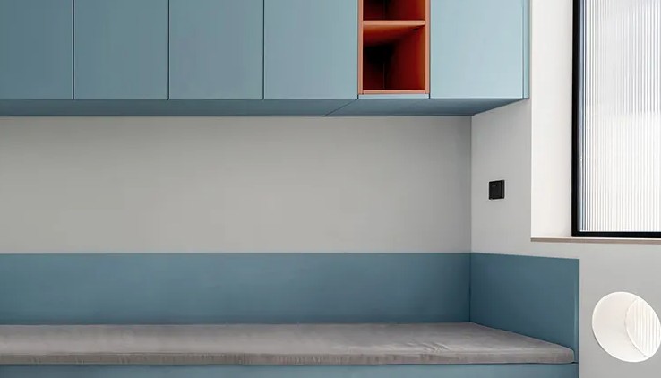 旧房改造的小家天空蓝搭配太温馨了