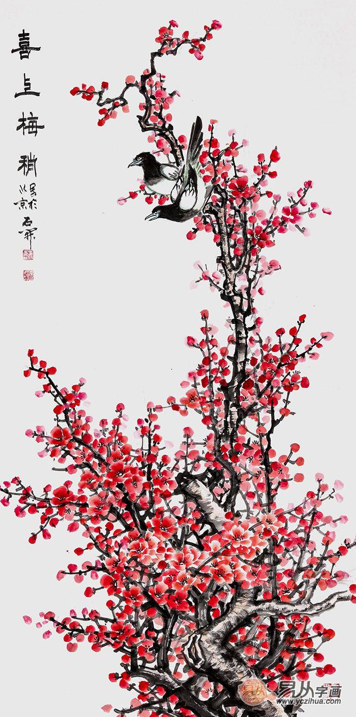 玄关挂什么字画 高颜值花鸟画让您的家居环境锦上添花