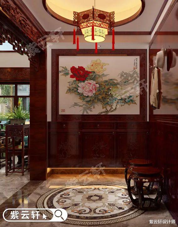 中式风格玄关设计,入户诗情画意,方寸之间皆优雅