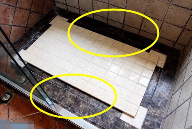 隔壁家淋浴房做了拉槽设计，排水速度比原来快10倍，我立马效仿了