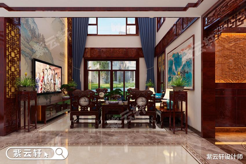 中式风格装修别墅,雅韵自生,传承又生新意