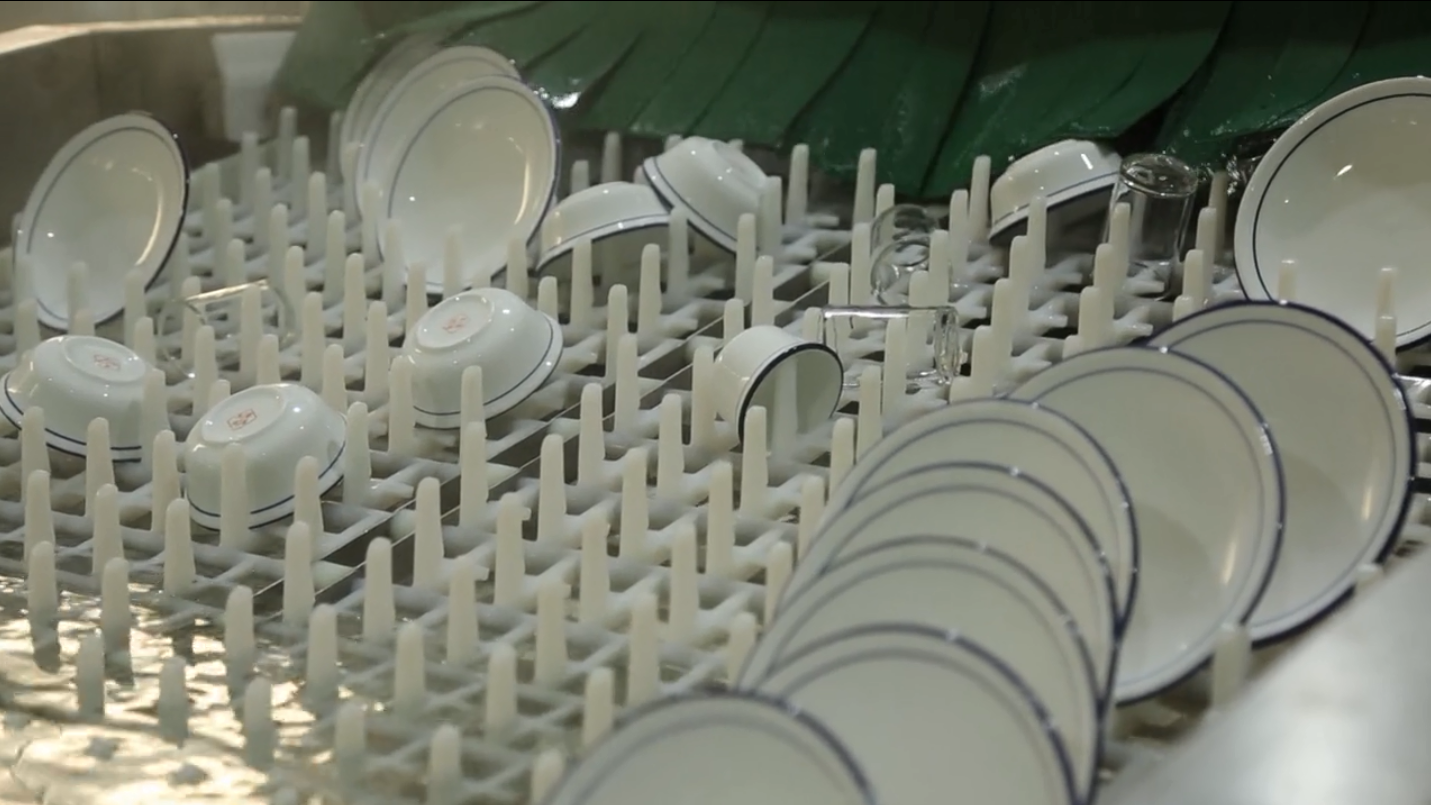 大型餐具清洗消毒流水线的结构及作用