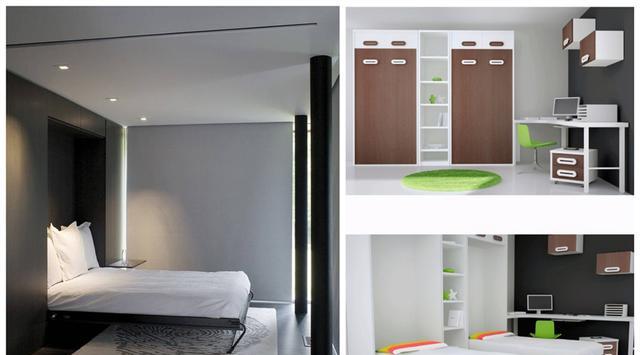 有柜子的注意了,底部50cm不做收纳,塞床铺藏梳妆台,又多一间房