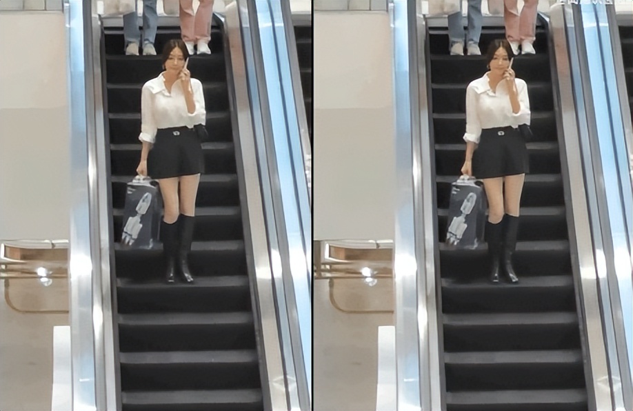 秦岚|43岁秦岚瘦到认不出!一双腿比助理胳膊还细,纸片身材撑不起西装