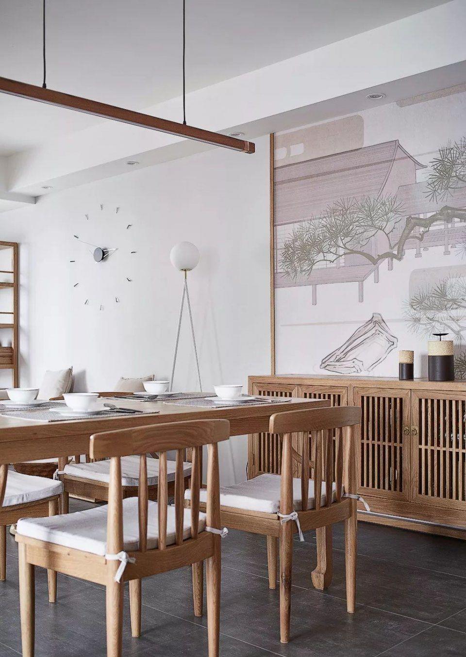 111㎡三居原木中式风,集实用与清新,大气与时尚于一体!