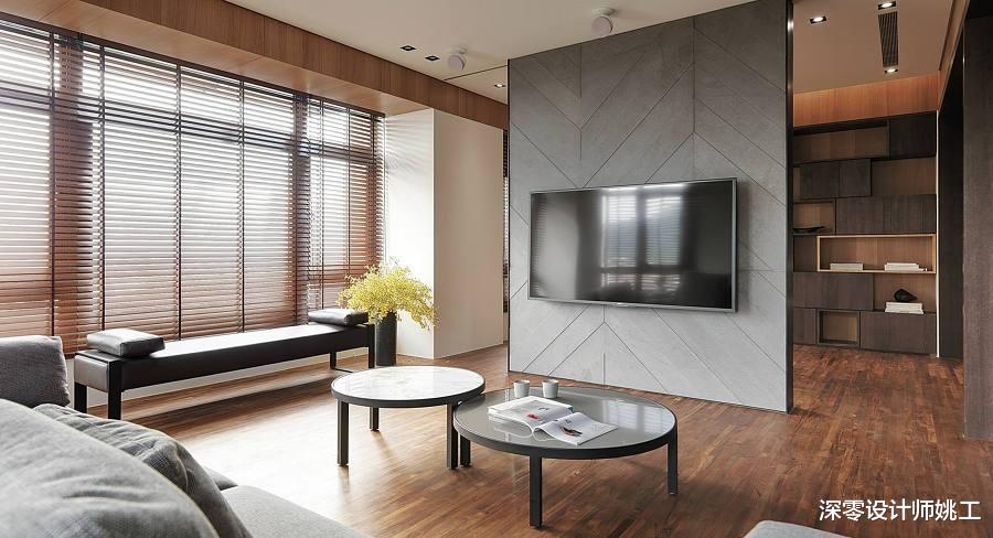 退休夫妇晒出自己的晚年公寓，148㎡4室改3室，胡桃木贯穿全屋