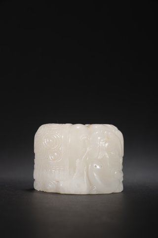 |旧藏-和田玉太平有象扳指把玩件