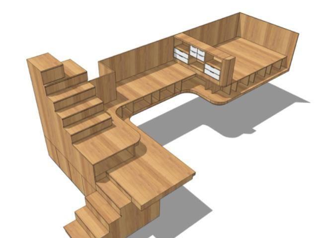 39㎡条形公寓住进一家三口,不买床和沙发,这样的逆天改造更实用