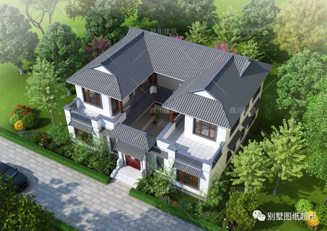 5套中式农村别墅，既有传统合院，又有现代中式别墅