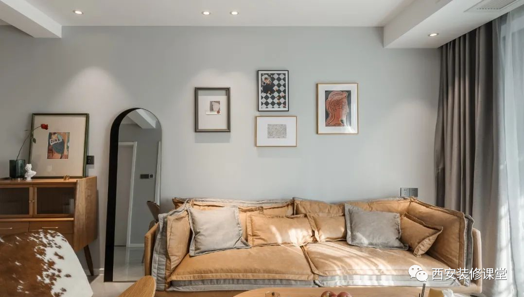 95㎡老房改造婚房,原木简约家