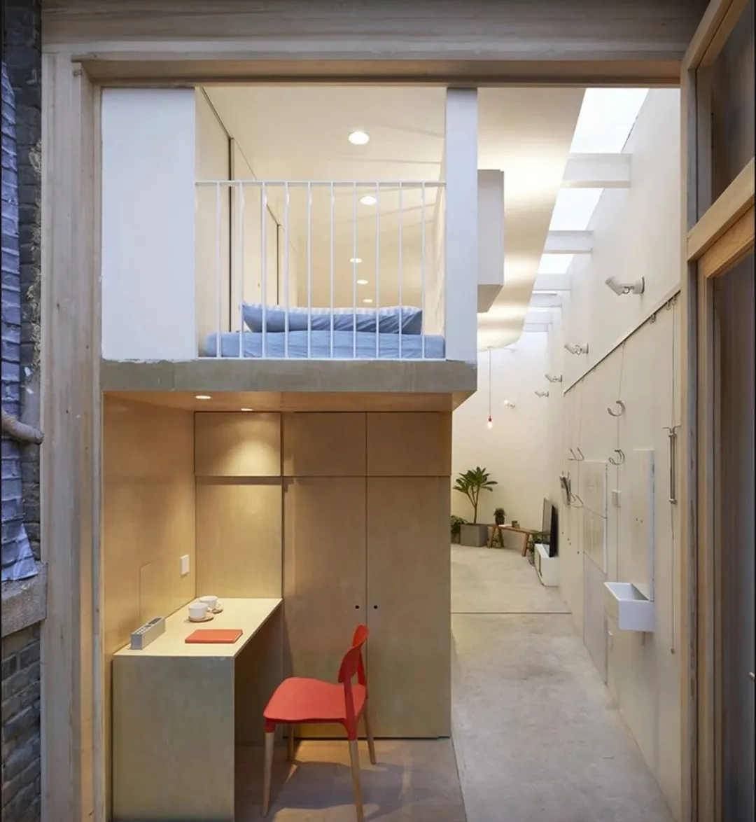 20㎡夹缝走廊爆改格子间!功能区全都藏在格子里,设计真巧妙