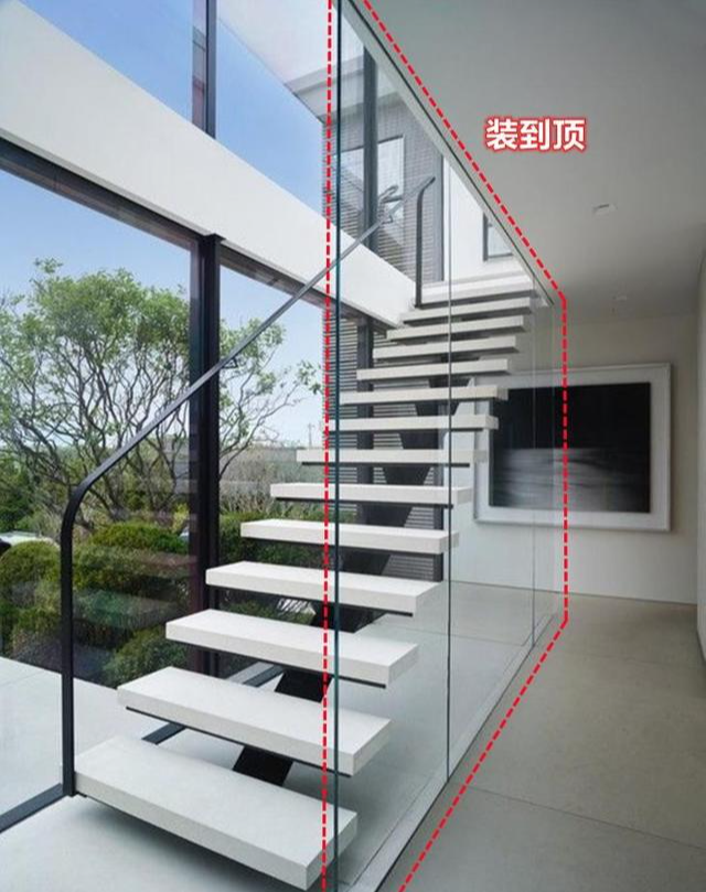 精挑细选5种材质扶手,安装上去,整个悬空楼梯果然更出彩了!