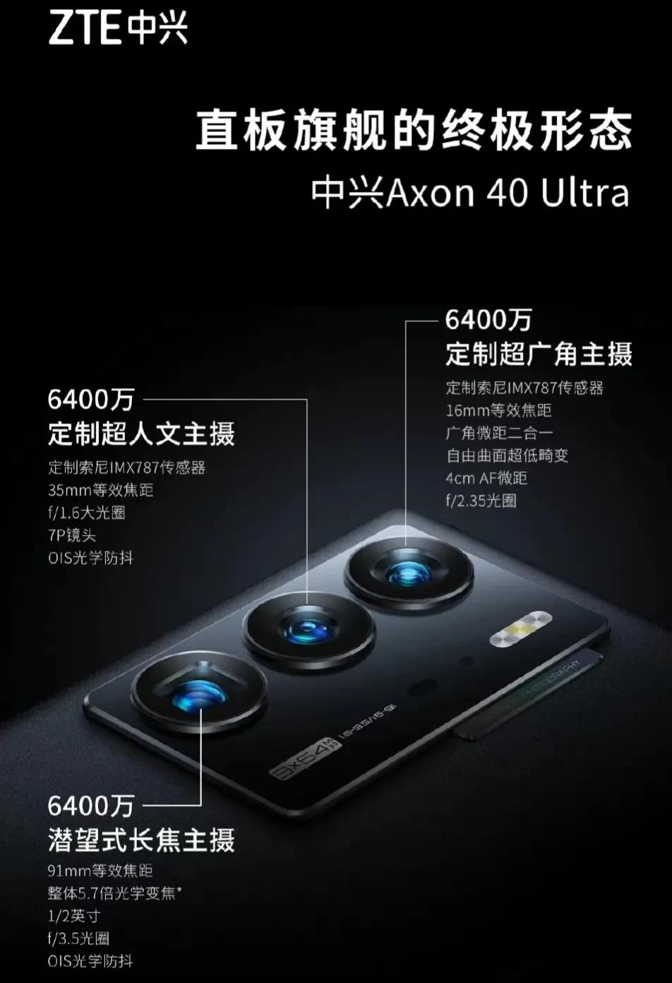 高通骁龙|爆料：中兴Axon 40 Ultra相机配置来了，不愧是手机影像的新秀