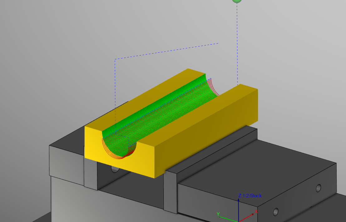 拼多多|FANUC数控铣床编程实例54 半孔铣削-G19平面圆弧单向及往复走刀宏程序编制