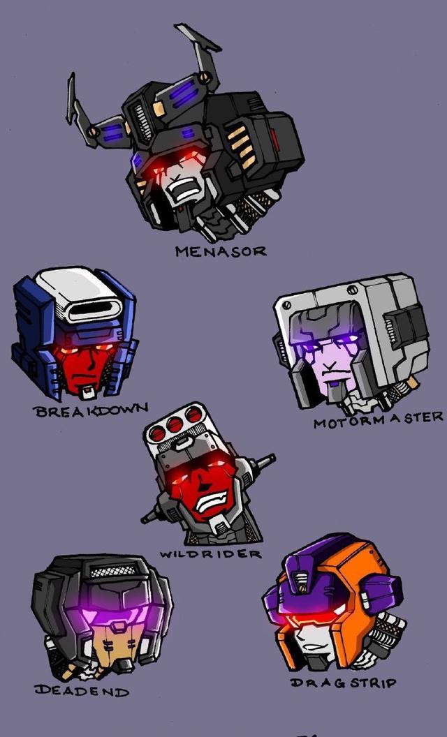 |变形金刚头像插画,恐龙勇士一眼就能认出
