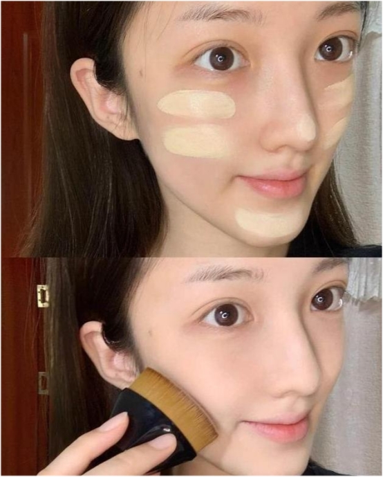 粉底 女星离开了美颜会怎样?卡粉浮粉妆容斑驳,网友:高颜值都是修出来的?