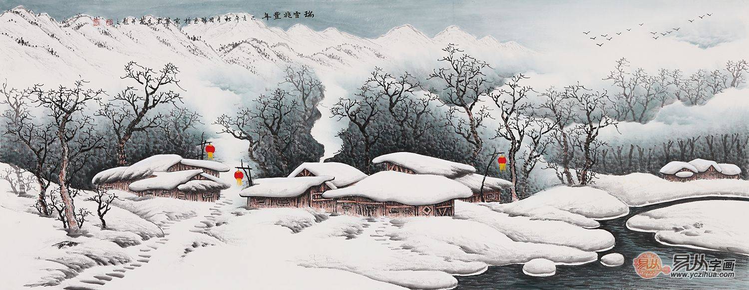 沙发墙装饰画 想要文艺韵味之家 你需要一幅山水画