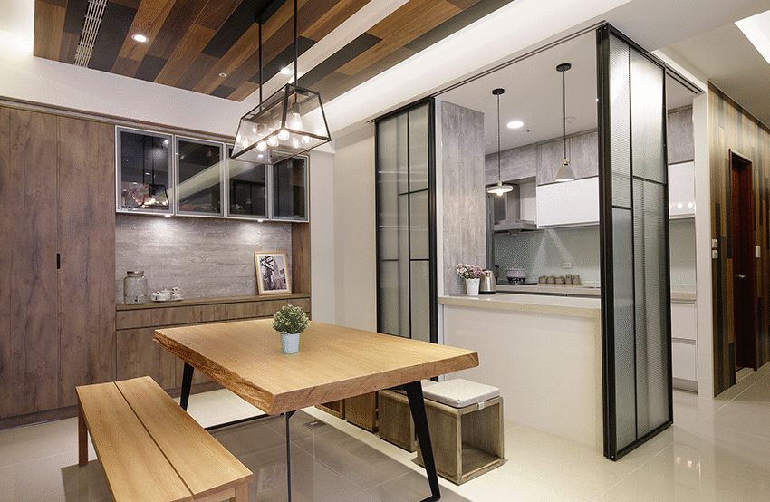 132㎡简约工业风住宅,被温馨居家氛围所感染