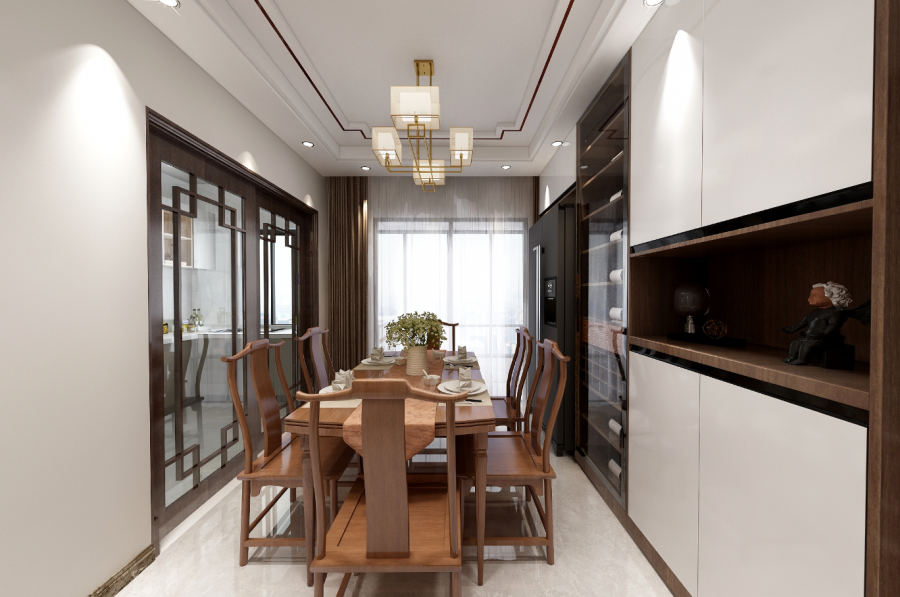 110㎡房子装修成新中式,全屋古色古香设计,这效果太值了!