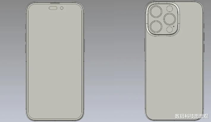 |iPhone14系列再爆设计图：取消小屏幕，新增打孔屏
