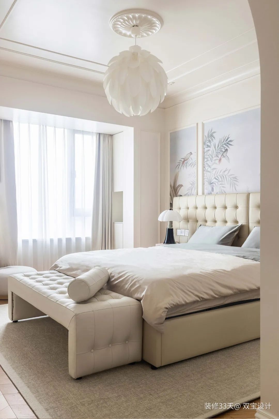 装修设计：155平高颜值现代轻法式大三居