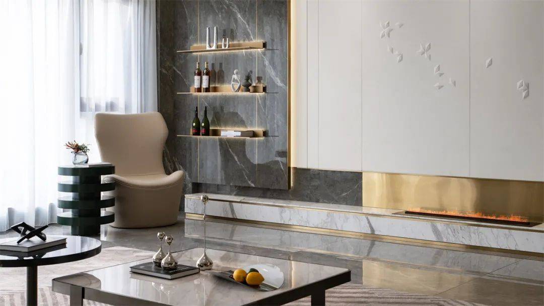 180㎡轻奢格调，薄荷绿的“清凉感”