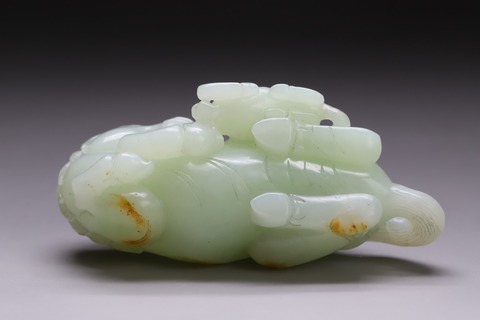 和田玉籽料|回流 舊藏和田玉籽料“枣黄皮 马上封侯”.