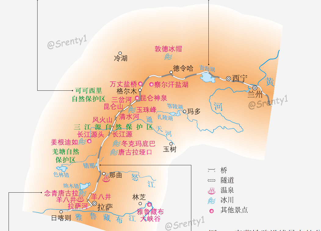 青藏铁路|青藏铁路沿线旅游资源分布