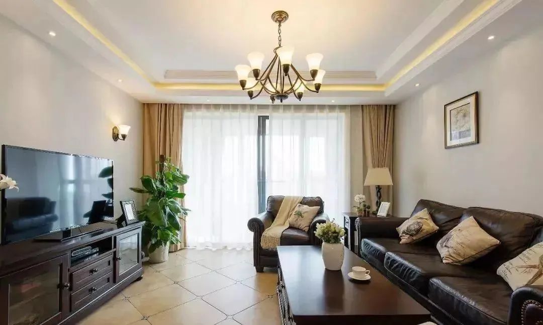132平美式三房,第一眼便心动了,客厅高级感十足,全屋太漂亮!